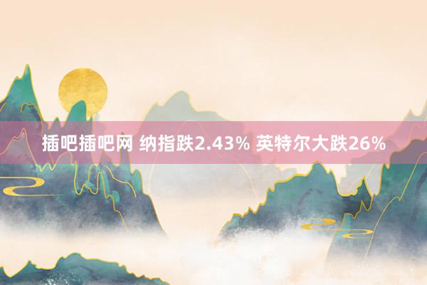 插吧插吧网 纳指跌2.43% 英特尔大跌26%