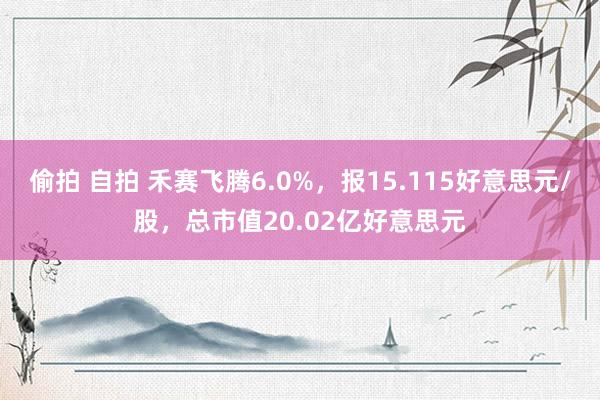 偷拍 自拍 禾赛飞腾6.0%，报15.115好意思元/股，总市值20.02亿好意思元